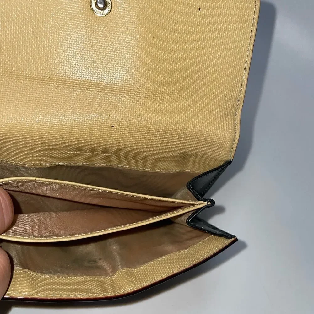 Vintage Kate Spade Leather Compact Wallet Black